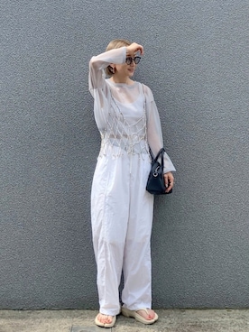 「casita(RETRO GIRL)（カシータ）のアイテム」を使った、SIZUさん（レディース・156cm）の夏コーディネート