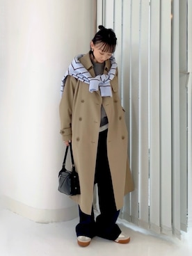 「アイテム（ベースメイク）」を使った、SIZUさん（レディース・156cm）の冬コーディネート