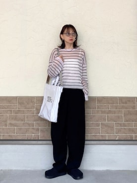 「notch.（ノッチ）のアイテム」を使った、SIZUさん（レディース・156cm）の春コーディネート