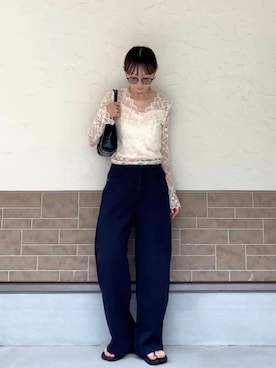 「PAES（ペイズ）のアイテム」を使った、SIZUさん（レディース・156cm）の夏コーディネート