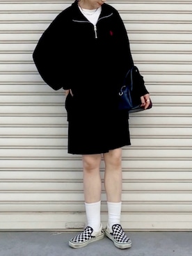 「FREAK'S STORE（フリークスストア）のアイテム（ボストンバッグ）」を使った、SIZUさん（レディース・156cm）の秋コーディネート