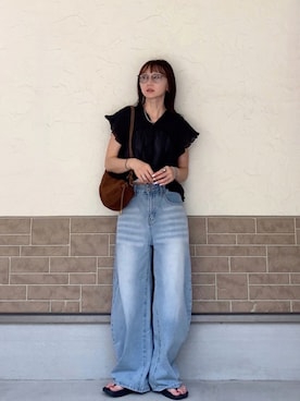 「PAES（ペイズ）のアイテム」を使った、SIZUさん（レディース・156cm）の夏コーディネート
