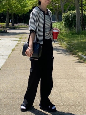 「SHAKA（シャカ）のアイテム」を使った、SIZUさん（レディース・156cm）の春コーディネート