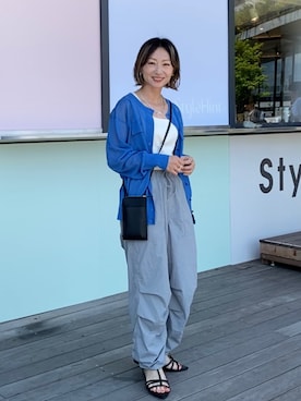 「PLST（プラステ）のアイテム」を使った、SIZUさん（レディース・156cm）の夏コーディネート