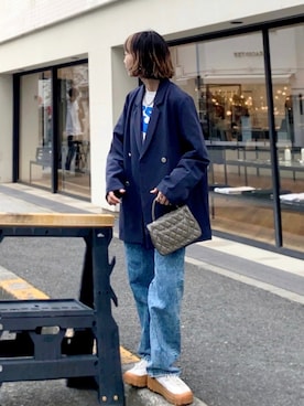 「Chaco closet（チャコ クローゼット）のアイテム（ジャケット/アウター）」を使った、SIZUさん（レディース・156cm）の春コーディネート