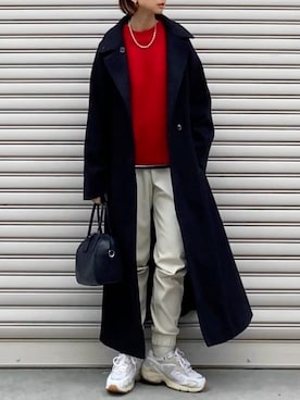 「Louere（ルエレ）のアイテム（ジャケット/アウター）」を使った、SIZUさん（レディース・156cm）の冬コーディネート