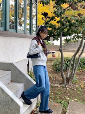 「アイテム（ビューティーグッズ）」を使った、SIZUさん（レディース・156cm）の冬コーディネート