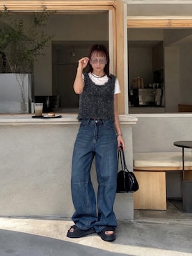 「UGG（アグ）のアイテム」を使った、SIZUさん（レディース・156cm）の夏コーディネート