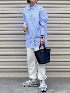 「JOURNAL STANDARD（ジャーナルスタンダード）のアイテム（スウェットパンツ）」を使った、SIZUさん（レディース・156cm）の冬コーディネート