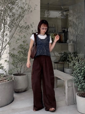 「feepur（フェピュール）のアイテム」を使った、SIZUさん（レディース・156cm）の夏コーディネート
