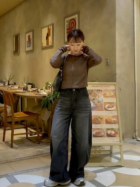 「select MOCA by son（セレクトモカバイソン）のアイテム」を使った、SIZUさん（レディース・156cm）の春コーディネート