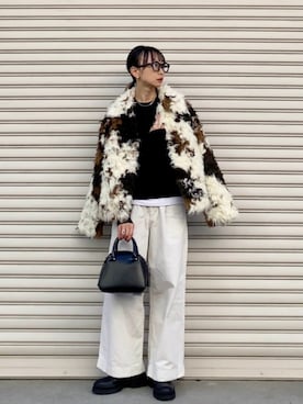 「andme（アンドミー）のアイテム」を使った、SIZUさん（レディース・156cm）の秋コーディネート