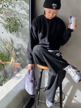 「1chaku.（イッチャク）のアイテム」を使った、SIZUさん（レディース・156cm）の秋コーディネート