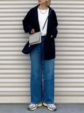「tiptop（ティップトップ）のアイテム（ジャケット/アウター）」を使った、SIZUさん（レディース・156cm）の春コーディネート