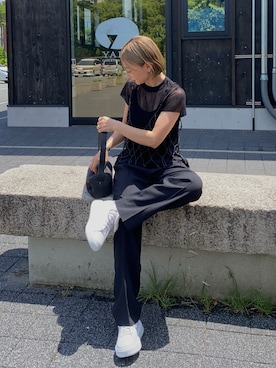 「casita(RETRO GIRL)（カシータ）のアイテム」を使った、SIZUさん（レディース・156cm）の夏コーディネート