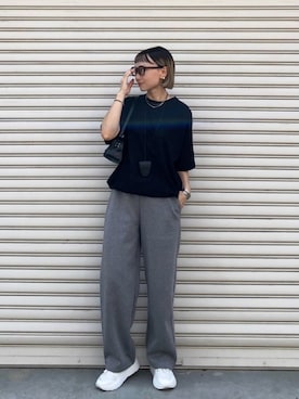 「アイテム（サングラス）」を使った、SIZUさん（レディース・156cm）の秋コーディネート