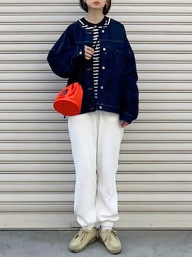 「JOURNAL STANDARD（ジャーナルスタンダード）のアイテム（スウェットパンツ）」を使った、SIZUさん（レディース・156cm）の春コーディネート