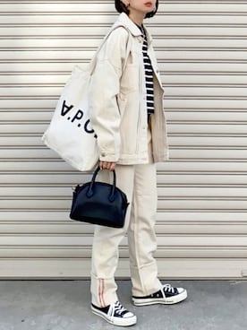 「JOURNAL STANDARD（ジャーナルスタンダード）のアイテム」を使った、SIZUさん（レディース・156cm）の春コーディネート