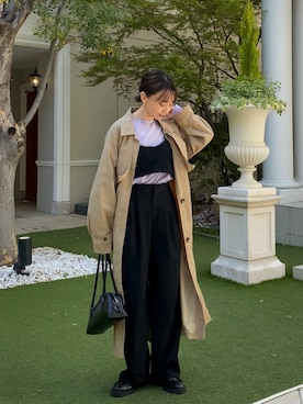 「アイテム（ファンデーション）」を使った、SIZUさん（レディース・156cm）の春コーディネート