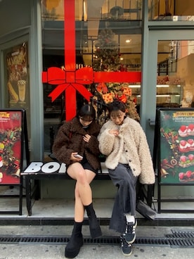 SIZUさん（レディース・156cm）の冬コーディネート