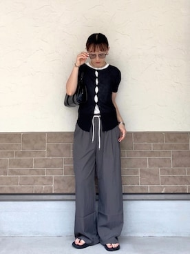 「PAES（ペイズ）のアイテム」を使った、SIZUさん（レディース・156cm）の夏コーディネート