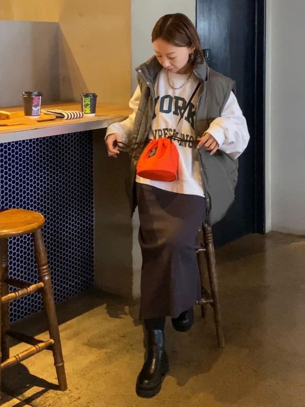 SIZUさんの「Terry Towel - Striped（TEKLA）」を使ったコーディネートの1枚目の写真