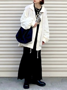 「Simplicite（サンプリシテ）のアイテム」を使った、SIZUさん（レディース・156cm）の春コーディネート