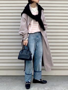 「reca（レカ）のアイテム（ジャケット/アウター）」を使った、SIZUさん（レディース・156cm）の冬コーディネート