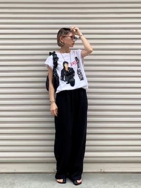 「アイテム（サングラス）」を使った、SIZUさん（レディース・156cm）の夏コーディネート