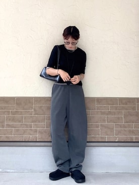 「Re:EDIT（リエディ）のアイテム（パンツ）」を使った、SIZUさん（レディース・156cm）の春コーディネート