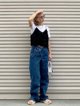 「NOISE MAKER（ノイズメーカー）のアイテム」を使った、SIZUさん（レディース・156cm）の夏コーディネート