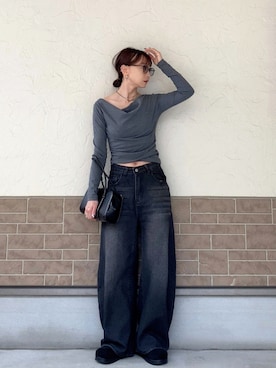 「アイテム（日焼け止め/UVケア）」を使った、SIZUさん（レディース・156cm）の春コーディネート