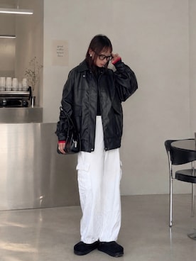 「Riberry（リベリー）のアイテム」を使った、SIZUさん（レディース・156cm）の秋コーディネート