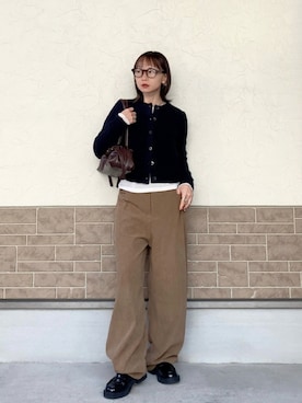 「Re:EDIT（リエディ）のアイテム」を使った、SIZUさん（レディース・156cm）の冬コーディネート