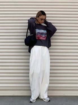 「TIDEWAY（タイドウェイ）のアイテム」を使った、SIZUさん（レディース・156cm）の春コーディネート