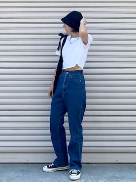「apres jour（アプレジュール）のアイテム」を使った、SIZUさん（レディース・156cm）の夏コーディネート