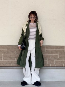 「Re:EDIT（リエディ）のアイテム」を使った、SIZUさん（レディース・156cm）の春コーディネート