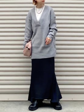 「reca（レカ）のアイテム（トップス）」を使った、SIZUさん（レディース・156cm）の秋コーディネート