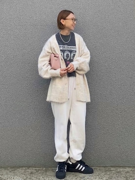 「JOURNAL STANDARD（ジャーナルスタンダード）のアイテム（スウェットパンツ）」を使った、SIZUさん（レディース・156cm）の秋コーディネート