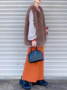 「reca（レカ）のアイテム（トップス）」を使った、SIZUさん（レディース・156cm）の秋コーディネート
