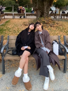 「アイテム（ビューティーグッズ）」を使った、SIZUさん（レディース・156cm）の秋コーディネート