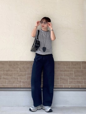 「アイテム（スキンケア）」を使った、SIZUさん（レディース・156cm）の春コーディネート