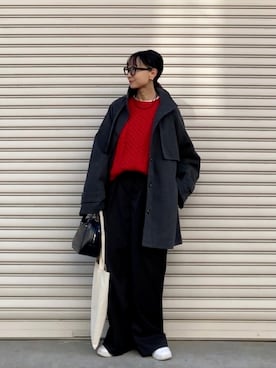 「アイテム（ベースメイク）」を使った、SIZUさん（レディース・156cm）の秋コーディネート