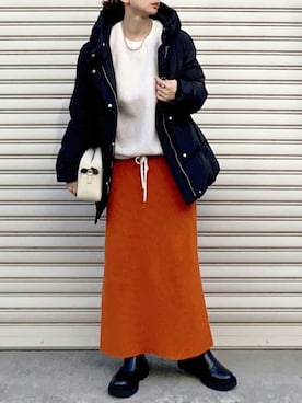 「LAPUIS（ラピュイ）のアイテム」を使った、SIZUさん（レディース・156cm）の冬コーディネート
