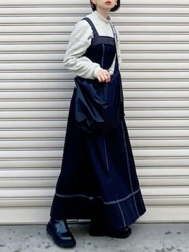 「hellam（へラム）のアイテム（ワンピース/ドレス）」を使った、SIZUさん（レディース・156cm）の冬コーディネート