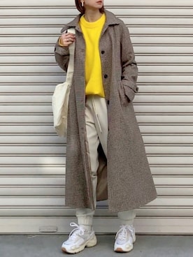 「callautia（カラウティア）のアイテム（その他アウター）」を使った、SIZUさん（レディース・156cm）の冬コーディネート