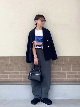 「AULENTTI（オウレンティ）のアイテム」を使った、SIZUさん（レディース・156cm）の春コーディネート