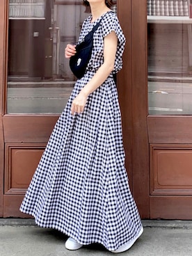 「URBAN RESEARCH Sonny Label（アーバンリサーチサニーレーベル）のアイテム（ワンピース/ドレス）」を使った、SIZUさん（レディース・156cm）の夏コーディネート