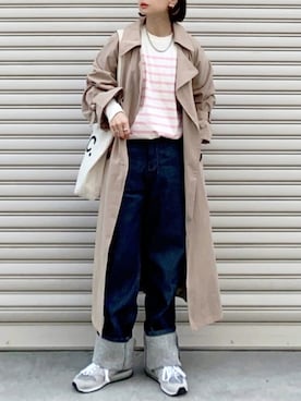 「reca（レカ）のアイテム（ジャケット/アウター）」を使った、SIZUさん（レディース・156cm）の冬コーディネート