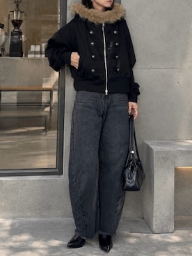 「Re:EDIT（リエディ）のアイテム」を使った、SIZUさん（レディース・156cm）の秋コーディネート